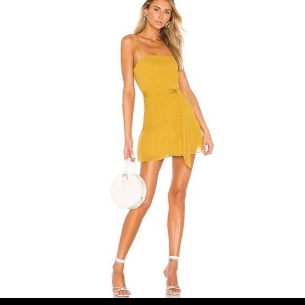 superdown Becca Ruffle Tier Dress in Yellow